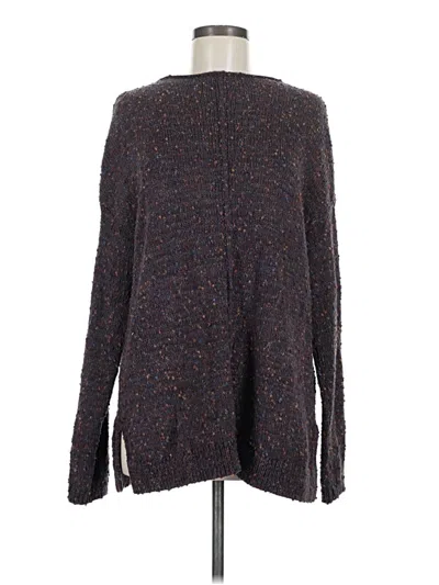 Pre-owned Jjill Pullover Sweater In Brown