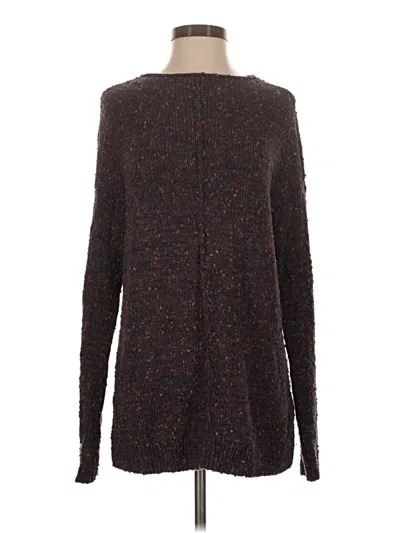 Pre-owned Jjill Pullover Sweater In Brown