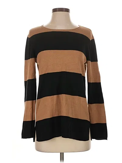 Pre-owned Jjill Pullover Sweater In Brown