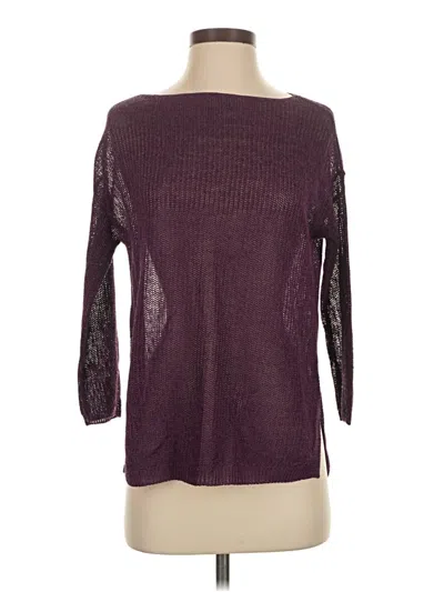 Pre-owned Jjill Pullover Sweater In Burgundy