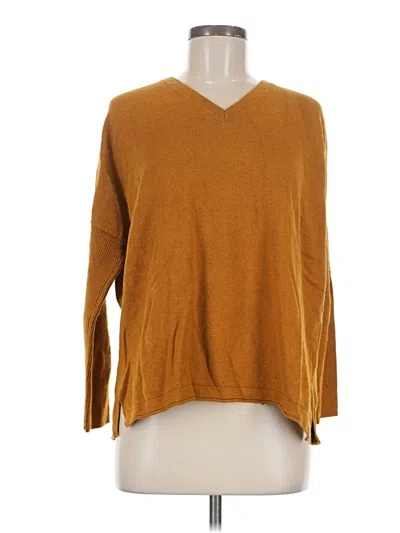 Pre-owned Jjill Pullover Sweater In Gold