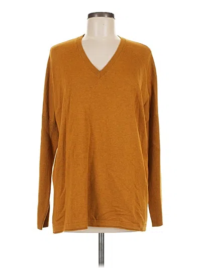 Pre-owned Jjill Pullover Sweater In Gold