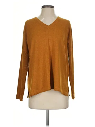 Pre-owned Jjill Pullover Sweater In Gold