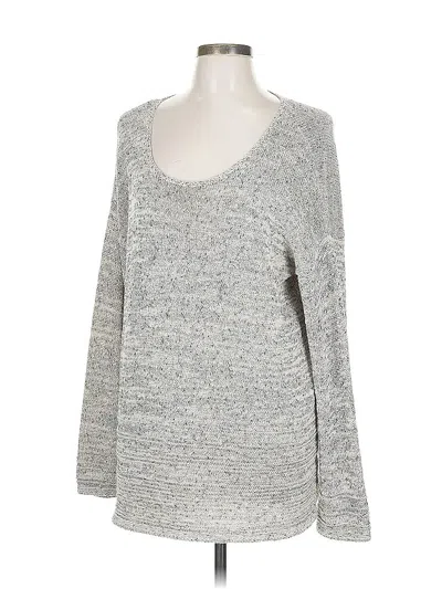Pre-owned Jjill Pullover Sweater In Gray