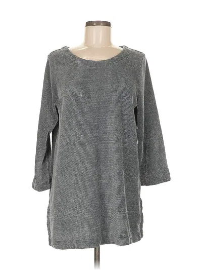 Pre-owned Jjill Pullover Sweater In Gray