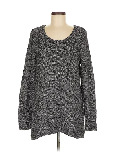 Pre-owned Jjill Pullover Sweater In Gray