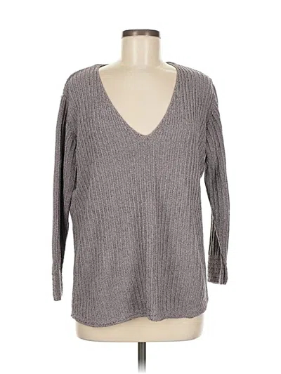 Pre-owned Jjill Pullover Sweater In Gray