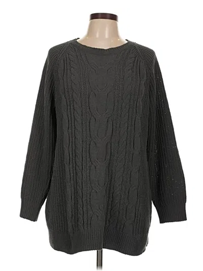 Pre-owned Jjill Pullover Sweater In Gray