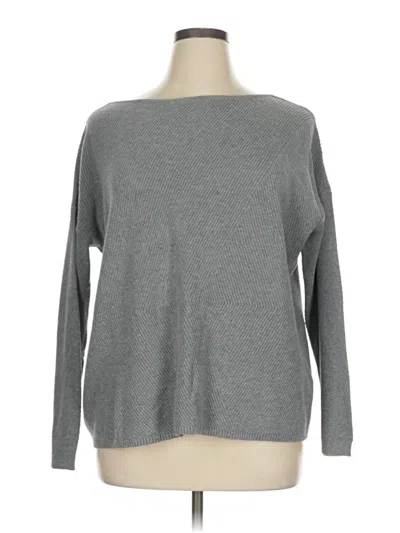 Pre-owned Jjill Pullover Sweater In Gray