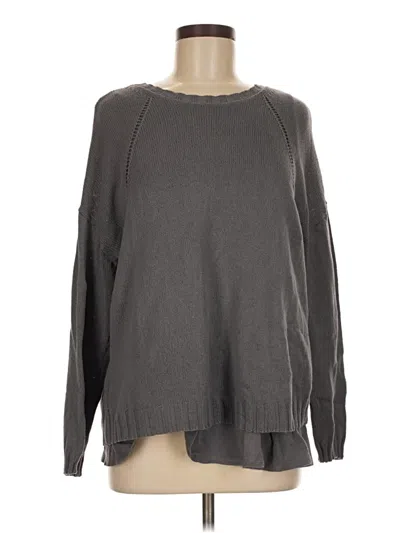 Pre-owned Jjill Pullover Sweater In Gray