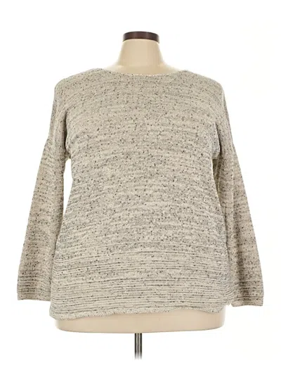 Pre-owned Jjill Pullover Sweater In Gray
