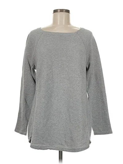 Pre-owned Jjill Pullover Sweater In Gray