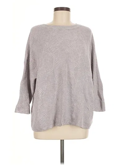 Pre-owned Jjill Pullover Sweater In Gray