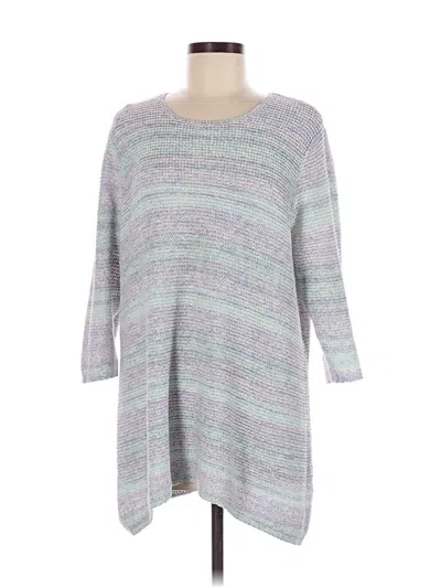 Pre-owned Jjill Pullover Sweater In Gray