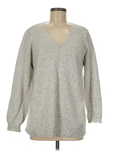 Pre-owned Jjill Pullover Sweater In Gray