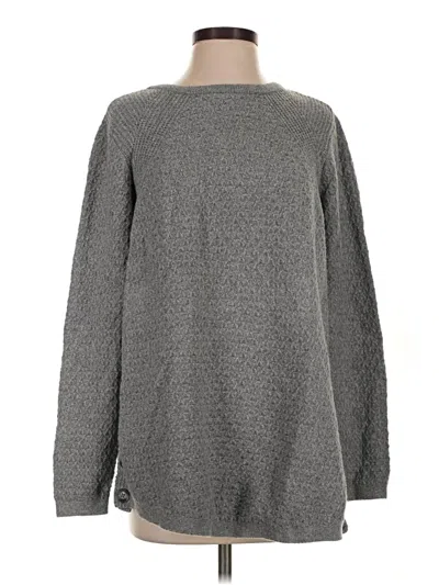 Pre-owned Jjill Pullover Sweater In Gray