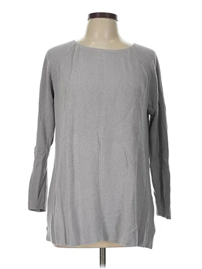 Pre-owned Jjill Pullover Sweater In Gray