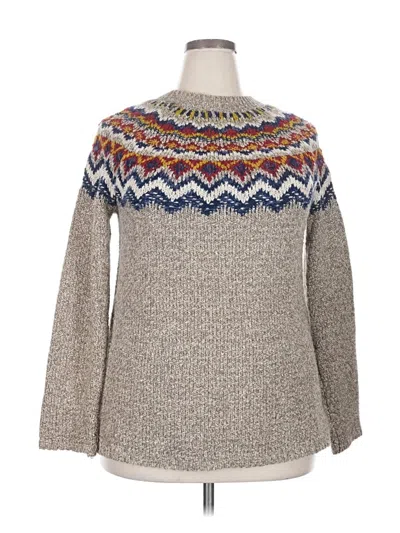 Pre-owned Jjill Pullover Sweater In Gray