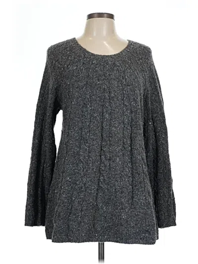 Pre-owned Jjill Pullover Sweater In Gray