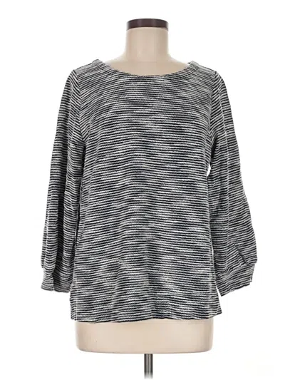 Pre-owned Jjill Pullover Sweater In Gray