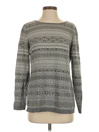 Pre-owned Jjill Pullover Sweater In Gray