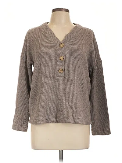 Pre-owned Jjill Pullover Sweater In Gray