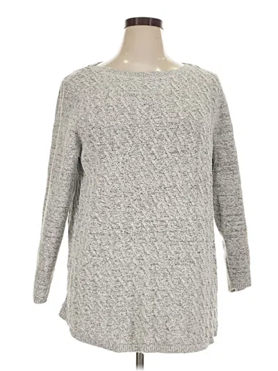 Pre-owned Jjill Pullover Sweater In Gray