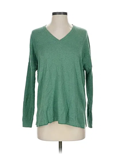 Pre-owned Jjill Pullover Sweater In Green