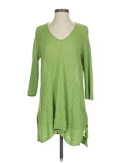 Pre-owned Jjill Pullover Sweater In Green