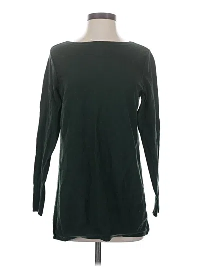 Pre-owned Jjill Pullover Sweater In Green