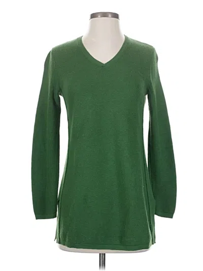 Pre-owned Jjill Pullover Sweater In Green