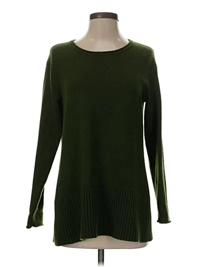 Pre-owned Jjill Pullover Sweater In Green