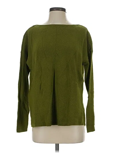 Pre-owned Jjill Pullover Sweater In Green