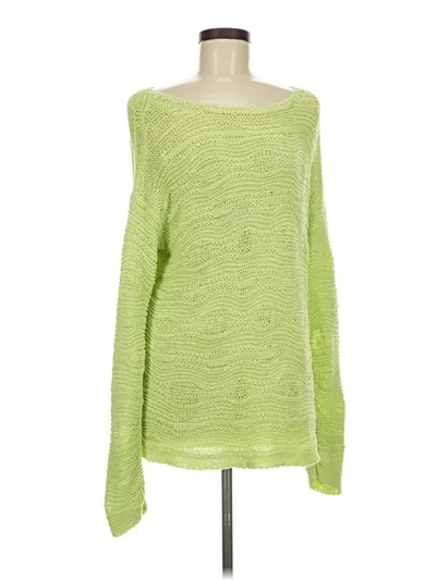 Pre-owned Jjill Pullover Sweater In Green