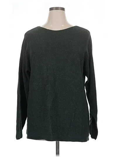 Pre-owned Jjill Pullover Sweater In Green