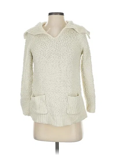 Pre-owned Jjill Pullover Sweater In Ivory