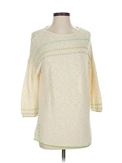 Pre-owned Jjill Pullover Sweater In Ivory