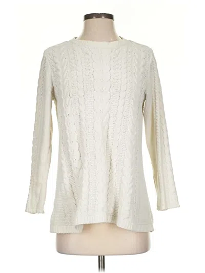 Pre-owned Jjill Pullover Sweater In Ivory