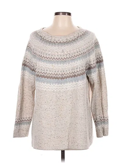 Pre-owned Jjill Pullover Sweater In Ivory