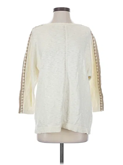 Pre-owned Jjill Pullover Sweater In Ivory