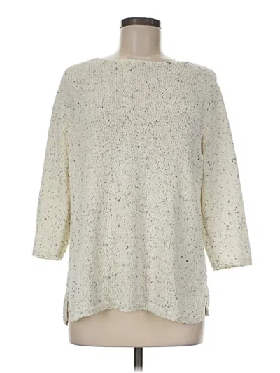 Pre-owned Jjill Pullover Sweater In Ivory
