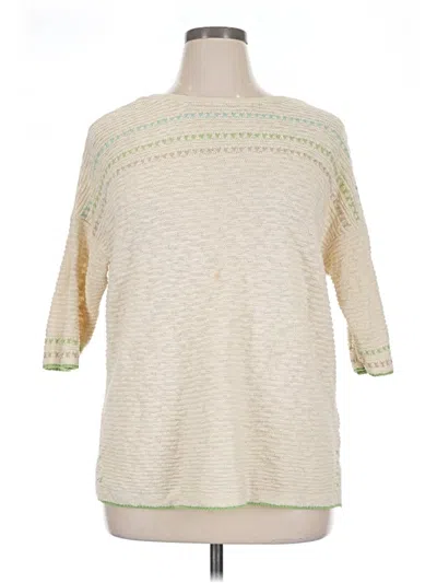 Pre-owned Jjill Pullover Sweater In Ivory