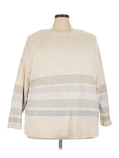 Pre-owned Jjill Pullover Sweater In Ivory
