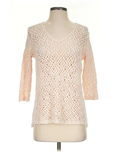 Pre-owned Jjill Pullover Sweater In Ivory