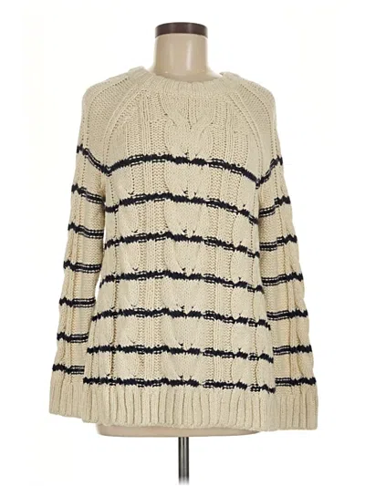 Pre-owned Jjill Pullover Sweater In Ivory