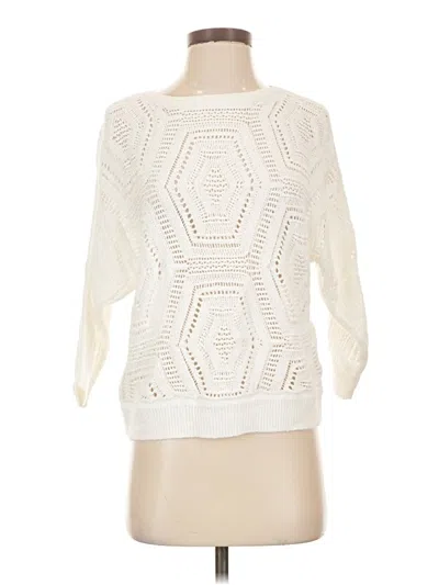 Pre-owned Jjill Pullover Sweater In Ivory