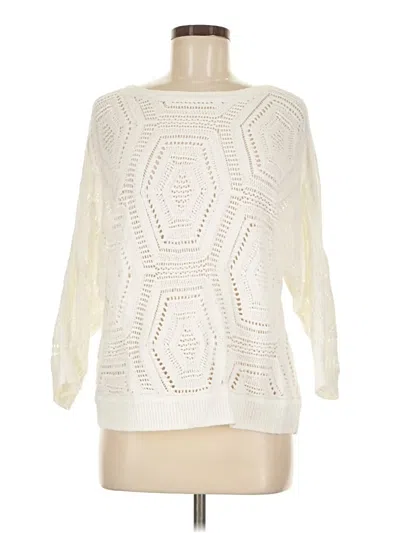 Pre-owned Jjill Pullover Sweater In Ivory
