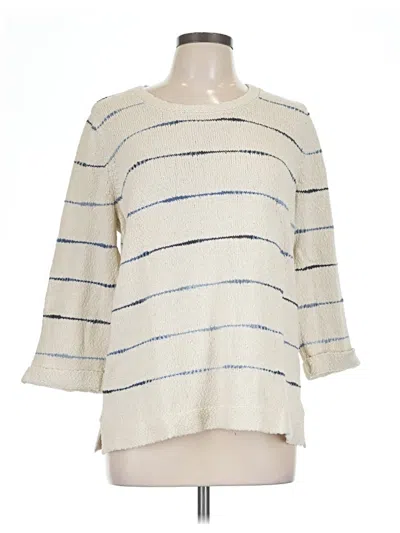 Pre-owned Jjill Pullover Sweater In Ivory