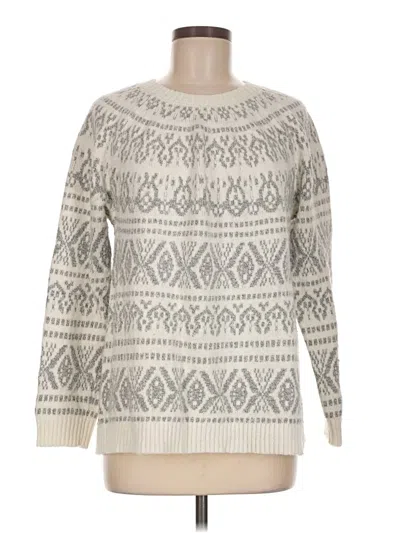 Pre-owned Jjill Pullover Sweater In Ivory