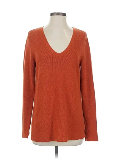 Pre-owned Jjill Pullover Sweater In Orange